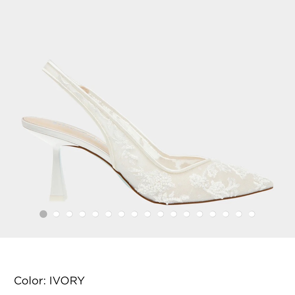 Betsy Johnson Nikki Ivory Bridal Shoe